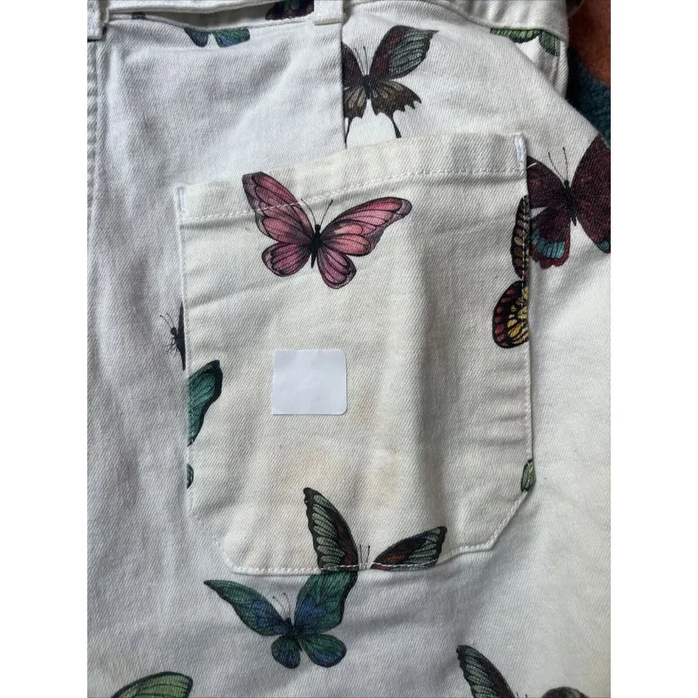 Rent the runway sz 12 Rachel Antonoff clem butterfly pattern jumpsuit rainbow - Picture 10 of 12